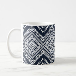 Nahtlos Vintages Tribal Muster Design. Stylish Mo Kaffeetasse