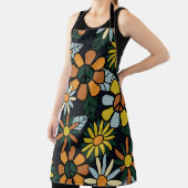 Nahtlose 70er Jahre Retro-Hippie-Blume - Vinta Schürze (InSitu)