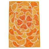 Nahtlose abstrakte Blume mit Blumenmotiven Mittlere Geschenktüte (Vorderseite)