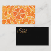 Nahtlose abstrakte Blume mit Blumenmotiven Visitenkarte (Vorne/Hinten)