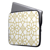 Nahtlose abstrakte Blumenmuster. Vintager Hintergr Laptopschutzhülle (Vorderseite Links)