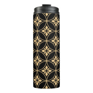 Nahtlose abstrakte Blumenmuster. Vintager Hintergr Thermosbecher