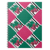 Nahtlose abstrakte Cartoon Traubenfrucht gestreift Notizblock (Vorderseite)