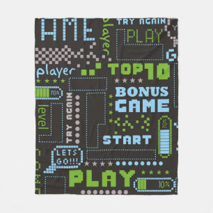 Nahtlose abstrakte Darstellung im Pixelspielstil.  Fleecedecke