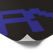 Nahtlose abstrakte Darstellung im Pixelspielstil.  Poster (Ecke)