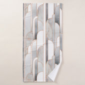 Nahtlose abstrakte Deko-Muster mit Textur und Badehandtuch (Badehandtuch)