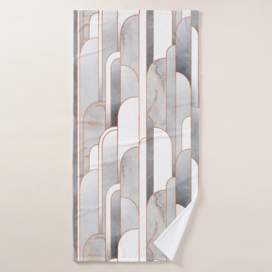 Nahtlose abstrakte Deko-Muster mit Textur und Badehandtuch (Badehandtuch)