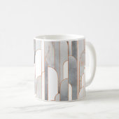 Nahtlose abstrakte Deko-Muster mit Textur und Kaffeetasse (VorderseiteRechts)