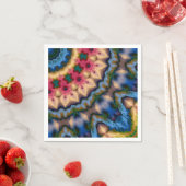 Nahtlose, abstrakte Dekoration in braun-brauner Ma Serviette (Beispiel)