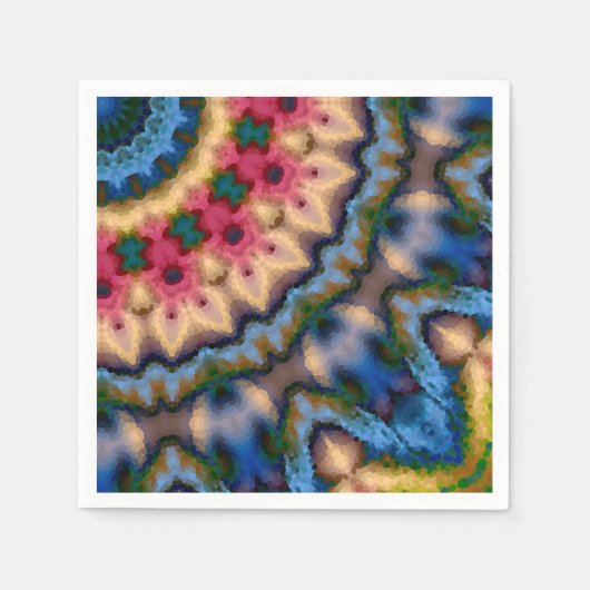 Nahtlose, abstrakte Dekoration in braun-brauner Ma Serviette (Vorderseite)