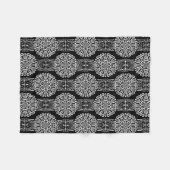 Nahtlose abstrakte Dekoration in modernen Schwarz Fleecedecke (Vorderseite (Horizontal))