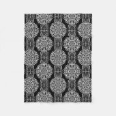 Nahtlose abstrakte Dekoration in modernen Schwarz Fleecedecke (Vorderseite)