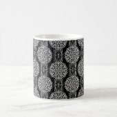 Nahtlose abstrakte Dekoration in modernen Schwarz  Kaffeetasse (Mittel)