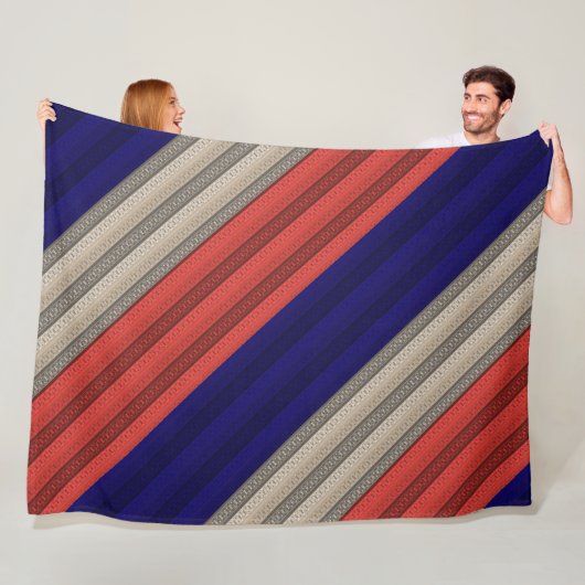 Nahtlose abstrakte Dekoration Retro Vintag Fleecedecke (Beispiel)