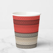 Nahtlose abstrakte Dekoration Retro Vintag Pappbecher (Links)