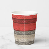 Nahtlose abstrakte Dekoration Retro Vintag Pappbecher (Rechts)