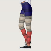Nahtlose abstrakte Dekoration Retro Vintag s Leggings (Links)