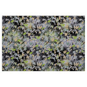 Nahtlose abstrakte Frühlingszweige Blätter blau Stoff (Fat Quarter (45,7 x 55,9 cm))