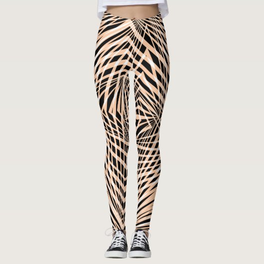 Nahtlose abstrakte Geometrie Leggings (Vorderseite)