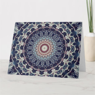 Nahtlose abstrakte geometrische Rundkreismandala Karte