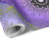 Nahtlose abstrakte Gradientengrün lila violette Fa Geschenkpapier (Rolleneckpunkt)
