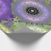 Nahtlose abstrakte Gradientengrün lila violette Fa Geschenkpapier (Ecke)