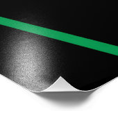 Nahtlose Abstrakte grüne und weiße Linien auf schw Fotodruck (Ecke)