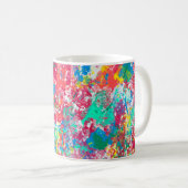 nahtlose abstrakte Illustrationsdesign Kaffeetasse (VorderseiteRechts)