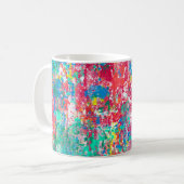 nahtlose abstrakte Illustrationsdesign Kaffeetasse (Vorderseite Links)