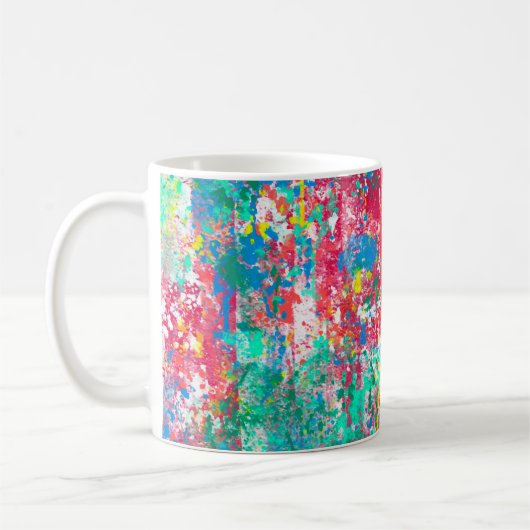 nahtlose abstrakte Illustrationsdesign Kaffeetasse (Links)
