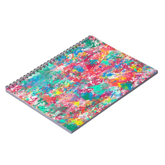 nahtlose abstrakte Illustrationsdesign Notizblock (Linke Seite)