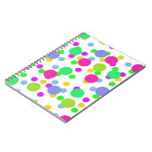 Nahtlose abstrakte Kreise rund Punkte Konfetti Bri Notizblock (Linke Seite)