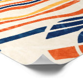 Nahtlose abstrakte Linie Geo-Muster. Hochwertige Q Poster (Ecke)