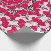 Nahtlose abstrakte Mandala-Herzen hell rund um die Geschenkpapier (Ecke)