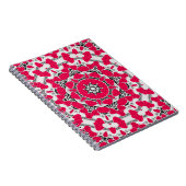 Nahtlose abstrakte Mandala-Herzen hell rund um die Notizblock (Rechte Seite)