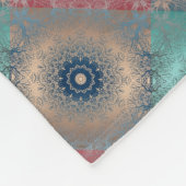 Nahtlose abstrakte Mandala rund um Kaleidosco Fleecedecke (Ecke)