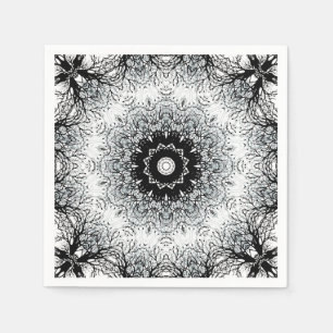 Nahtlose abstrakte Mandala Rundkreis Kaleidoscop Serviette