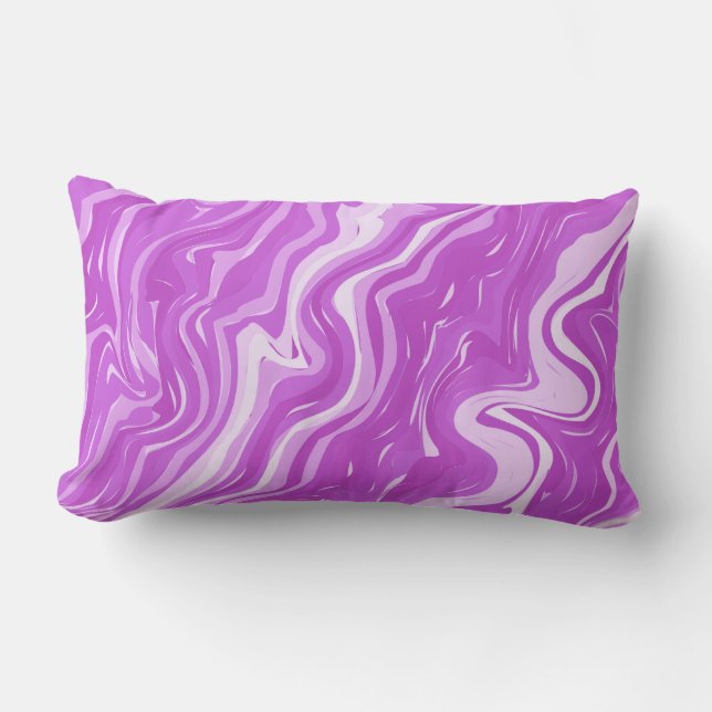 Nahtlose Abstrakte Marmorplatte Pink Pattern Kisse Lendenkissen (Vorderseite)