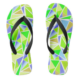 Nahtlose abstrakte, moderne geometrische Formen tr Badesandalen