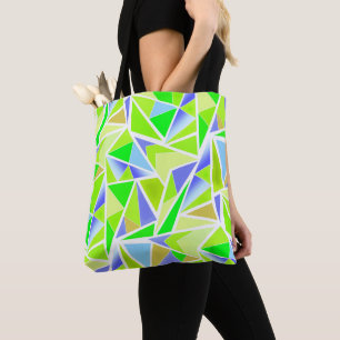 Nahtlose abstrakte, moderne geometrische Formen tr Tasche