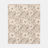 Nahtlose abstrakte, moderne, karierte karierte Blü Fleecedecke (Vorderseite)