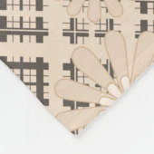 Nahtlose abstrakte, moderne, karierte karierte Blü Fleecedecke (Ecke)