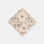 Nahtlose abstrakte, moderne, karierte karierte Blü Serviette (Ecke)