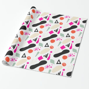 Nahtlose abstrakte moderne Kreise lustige Punkte g Geschenkpapier