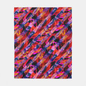 Nahtlose abstrakte moderne Pinselstriche multicolo Fleecedecke (Vorderseite)