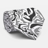 Nahtlose abstrakte moderne Pinselstriche multicolo Krawatte (Gerollt)