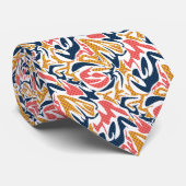 Nahtlose abstrakte moderne Pinselstriche multicolo Krawatte (Gerollt)