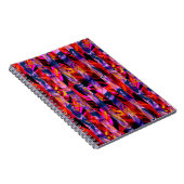 Nahtlose abstrakte moderne Pinselstriche multicolo Notizblock (Rechte Seite)