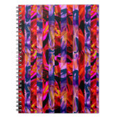 Nahtlose abstrakte moderne Pinselstriche multicolo Notizblock (Vorderseite)