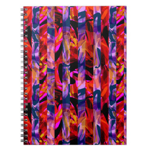 Nahtlose abstrakte moderne Pinselstriche multicolo Notizblock